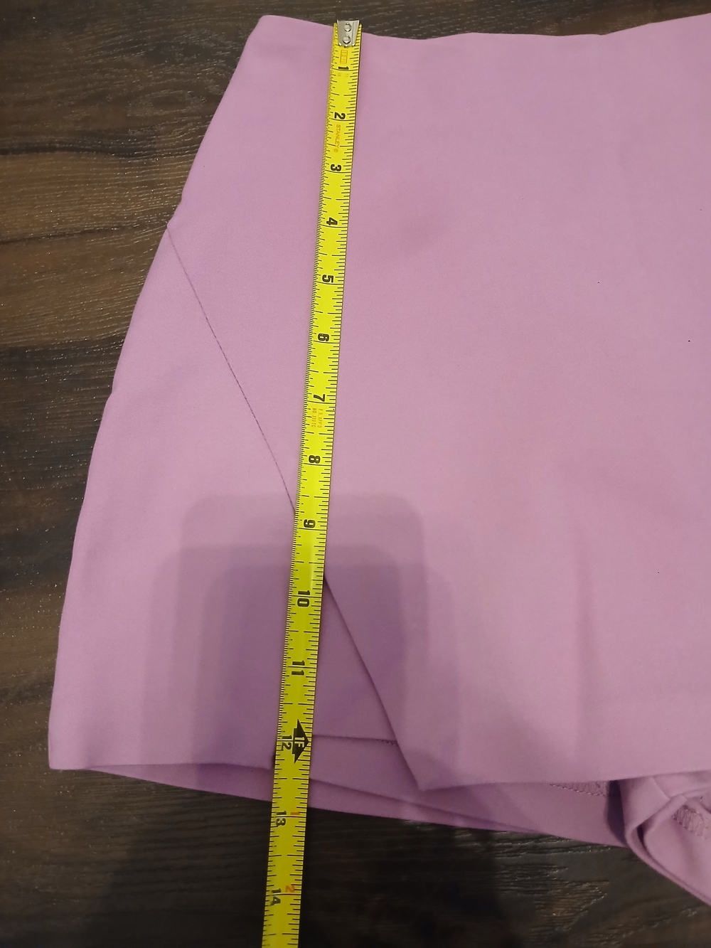 Lilac Mini Skirt with Front Slits - Women - Picture 9 of 9